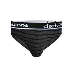 Мужские трусы брифы темно-серые в полоску DARKZONE DZN6389
