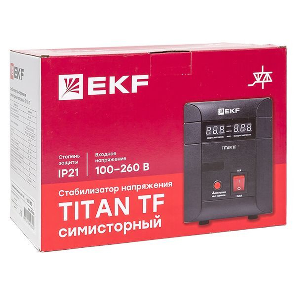 Стабилизатор напряжения симисторный EKF stab-TF-1000