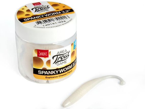 Слаги съедобные LJ Pro Series SPANKY WORM 3,2in (8 см), цв. 026, 10 шт.