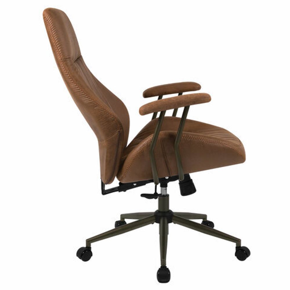 Кресло BRABIX PREMIUM "Texas EX-571", синхромеханизм, искусственная замша, светло-коричневый, 532942