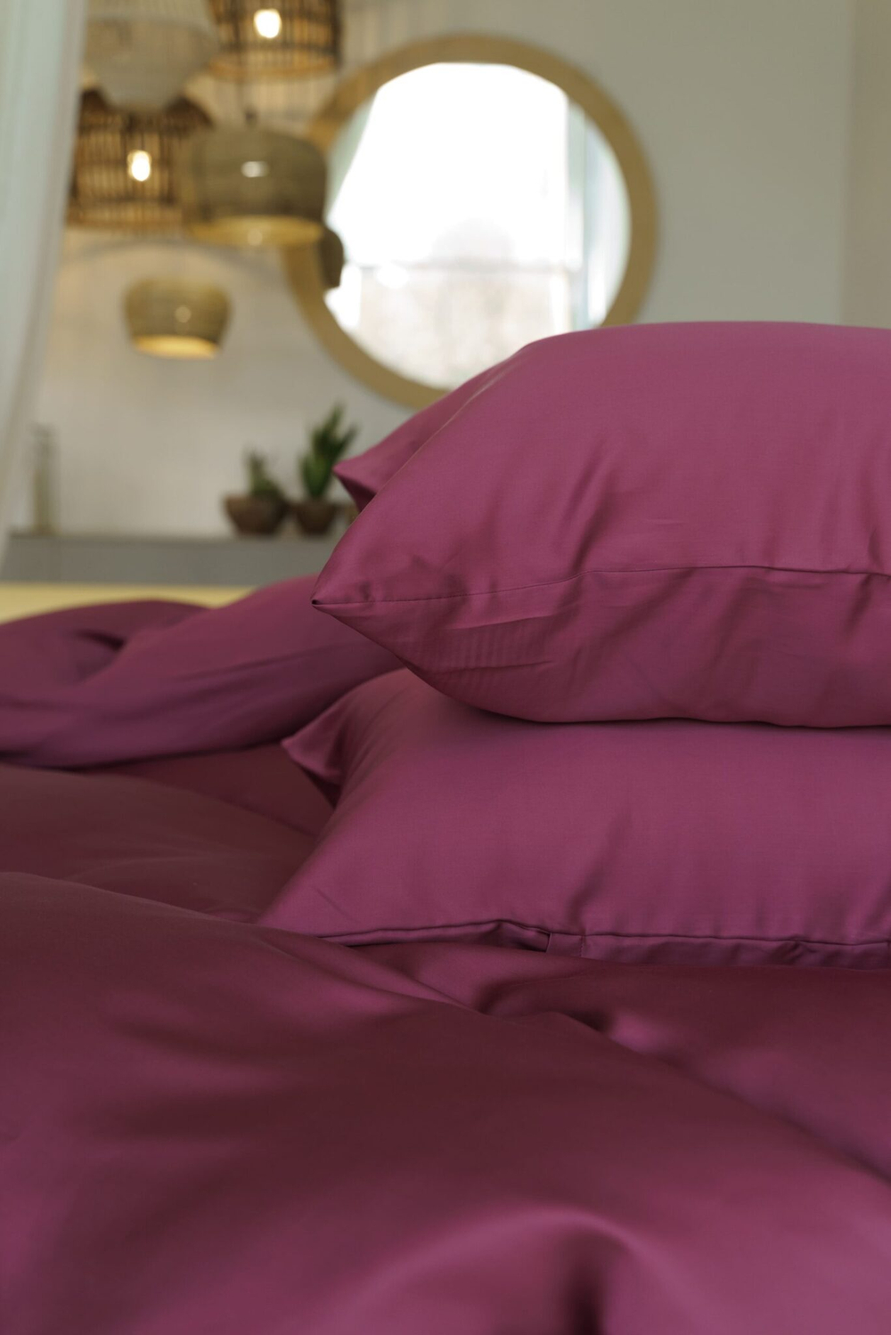 Наволочки 2шт 50x90 German Grass Purple Brilliant бордовые