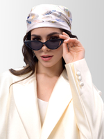 Платок «Полёт соколов» 100% шёлк