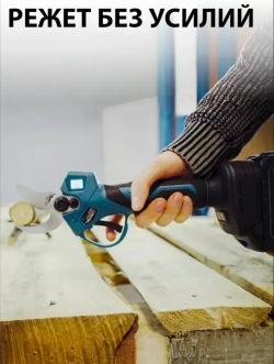 Набор садовых инструментов с удлинителем секатор и пила аккумуляторные, 2в1, 2 АКБ