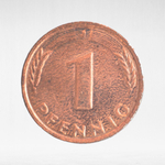 Germany, 1 Pfennig, 1992, (Hamburg Mint - "J"), VF