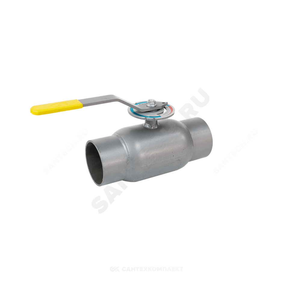 Кран шаровой балансировочный ручной сталь Regula Ду 40 Ру40 п/привар Kvs=26.18м3/ч без ниппелей LD КШ.Ц.П.Regula 040.040.Н/П.02