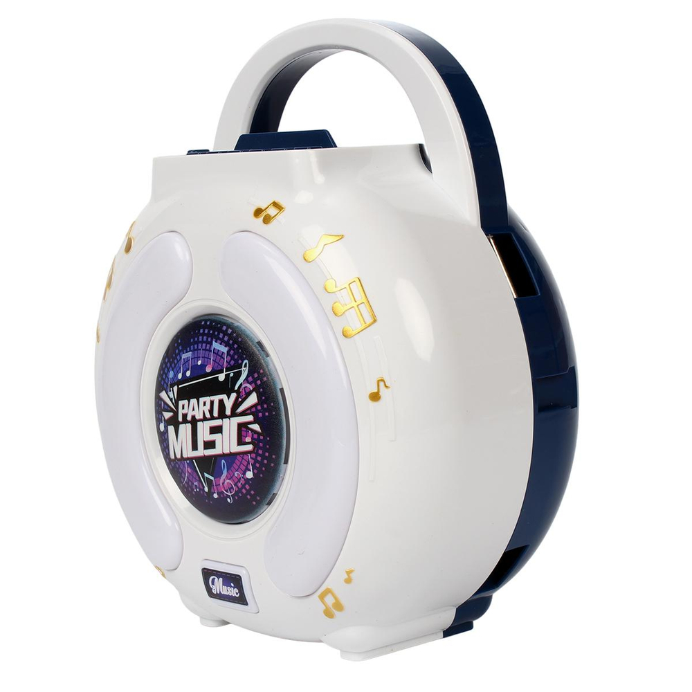 Игрушка на бат. Музыкальня колонка с микрофоном, коробка 6005