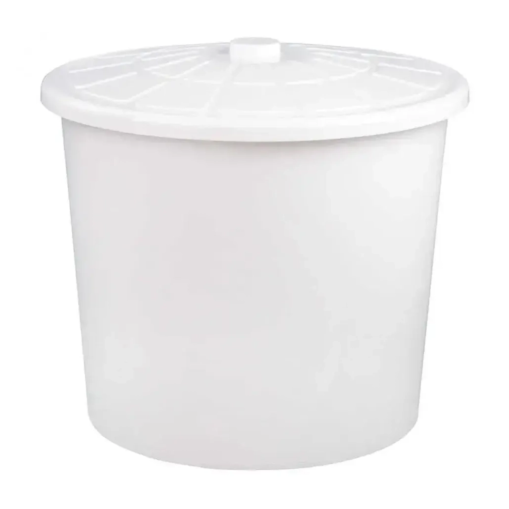 Бак универсальный 75л (белый)(с крышкой)