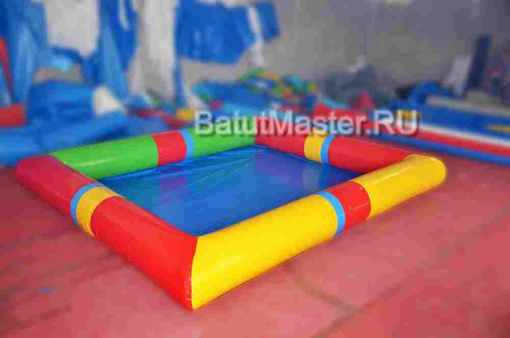 Бизнес-набор: Бассейн 6*6 м (1 шт), Водный шар ТПУ (3 шт), насос (1 шт)