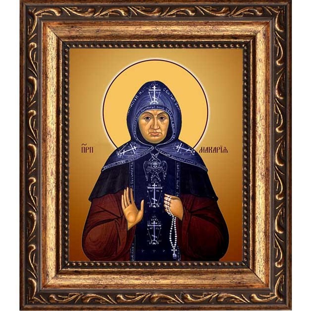 Макария (Феодосия Артемьева) преподобная старица. Икона на холсте.