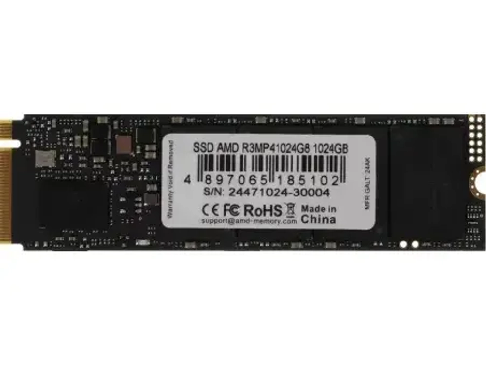 Твердотельный накопитель 1024GB SDD AMD RADEON R3 Series M.2 PCIe 4.0 2280 R7000/W5900 R3MP41024G8