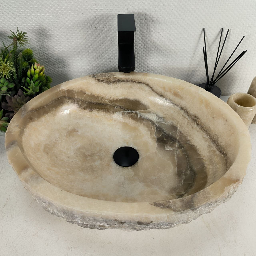 Раковина из оникса Erozy Grey EO-64617 53*43*16 0159
