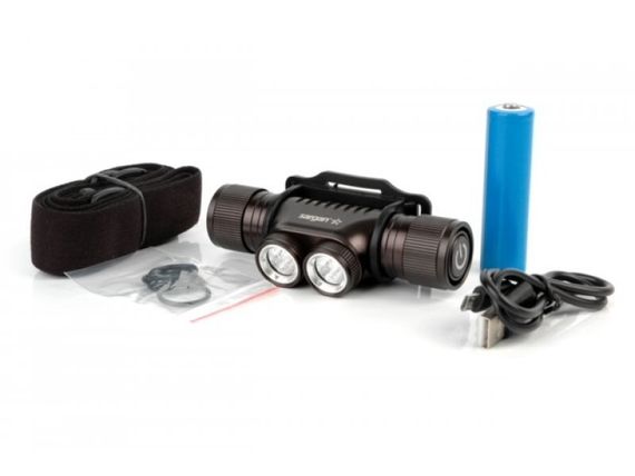 Фонарь подводный налобный Sargan Night Star 900 люмен теплый свет черный