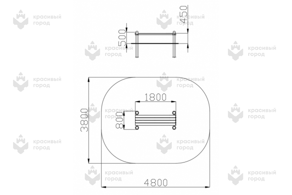 Воркаут Скамья для пресса