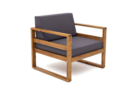 Кресло из акации Joygarden БУКА, темно-серый