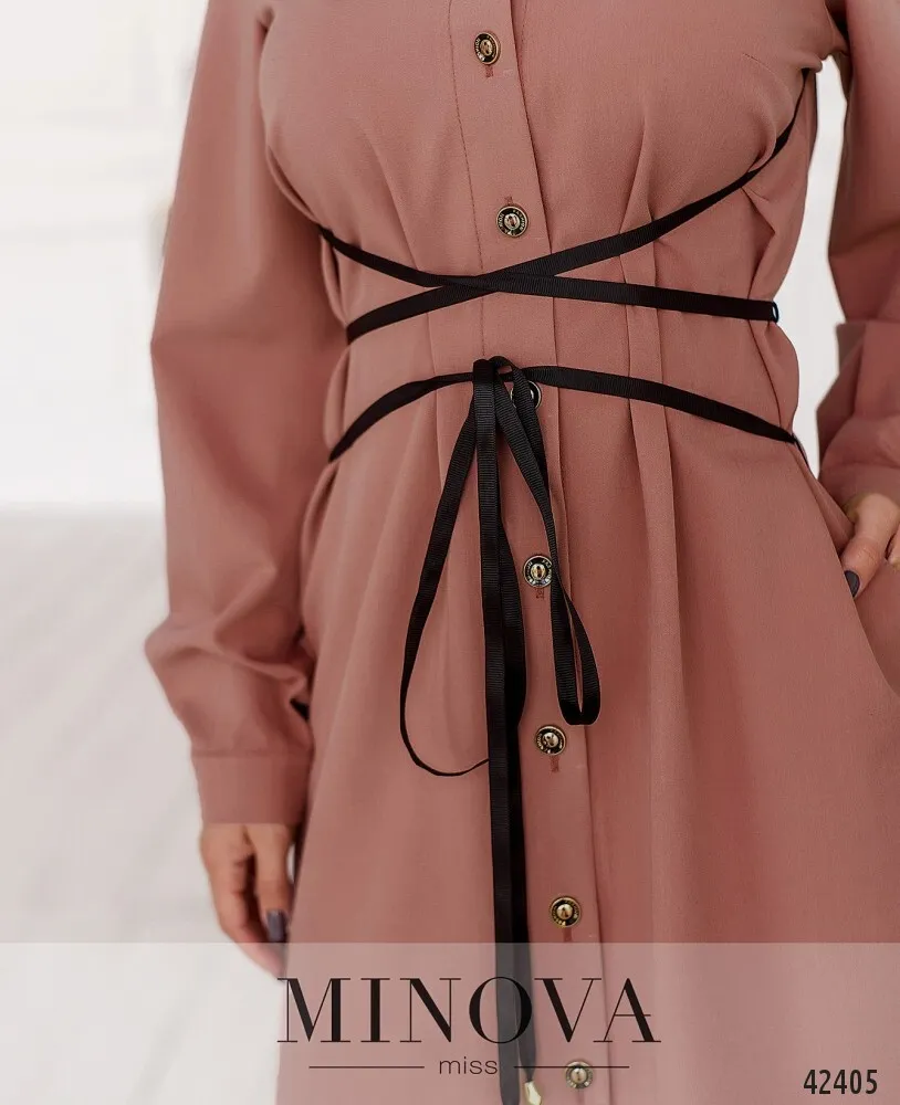 Платье 2077-пудра Minova