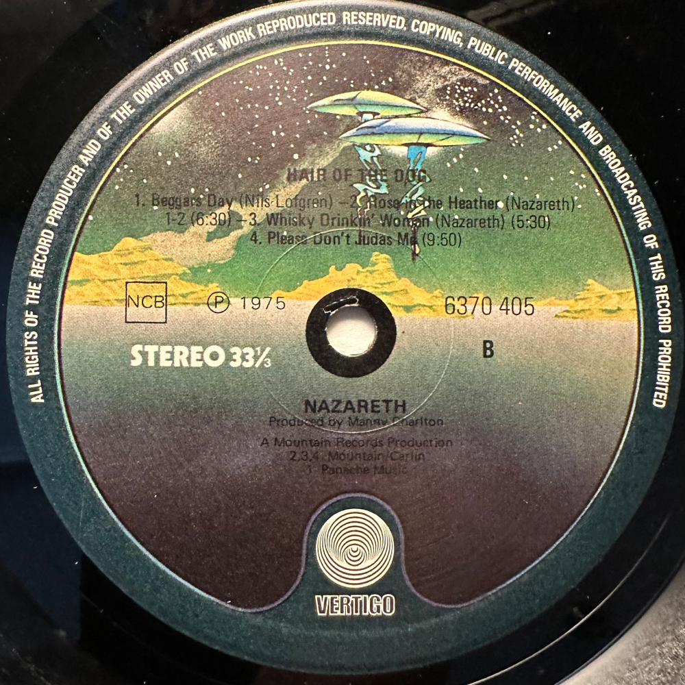 Nazareth - Hair Of The Dog (Скандинавия 1975г.)