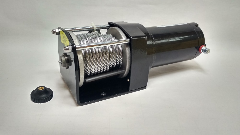 3000 Lbs (Сталь) / Лебедка 3000lbs (сталь) электрическая, 12V ATV Electric Winch 3000lbs / 1361 кг со стальным тросом, радиопульт