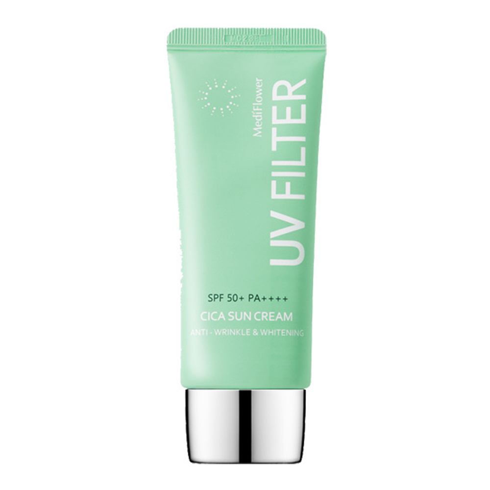Солнцезащитный увлажняющий крем с Центеллой SPF50+ PA++++ Medi Flower UV Filter Cica Sun Cream 50мл