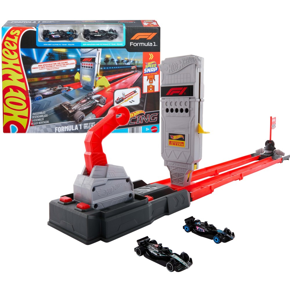 Hot Wheels - Гоночная трасса FORMULA 1 Быстрая гонка + 2 машины JKM88