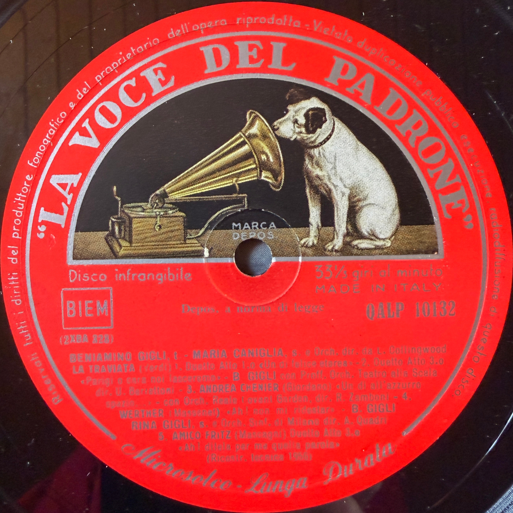 Beniamino Gigli ‎– Beniamino Gigli (Италия 1960г.) Т