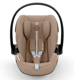 Коляска Cybex Coya Matt Black Frame Cloud G i-Size Almond Beige Plus Leaf Green с дождевиком