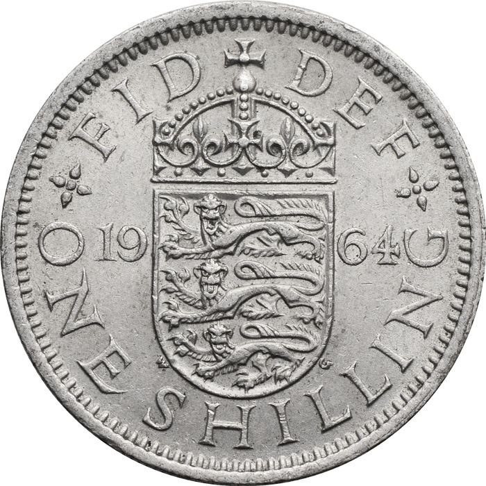 1 шиллинг 1964 Великобритания (Английский герб)