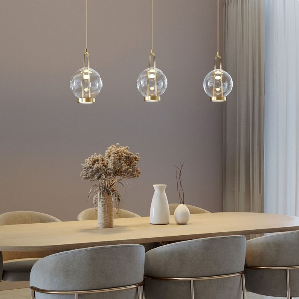 Подвесной светильник Eurosvet Frasco 50267/1 LED латунь