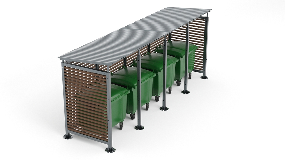 Контейнерная мини-4 дерево без ворот SK00378