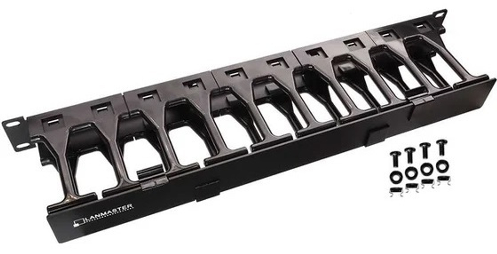 Кабельный организатор  Lanmaster LAN-ORG-PF/S-2U