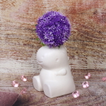 Ваза из пластика «Marlen-Улыбка» 0,5л 13*9*4,5см цвет белый