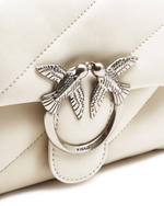 кожаная сумка через плечо love mini puff cl pltt Pinko - белый(100039 A0F2)