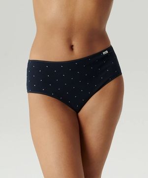 Женские трусы  классика (3шт) Atlantic 3LP-220, темно-синий + темно-лавандовый + бежевый