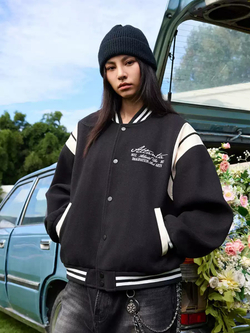 Бомбер HARSHandCRUEL "Atlanta Flow" Paneled Varsity Jacket