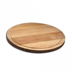 Доска для подачи круг. d=340*22 мм. с желобком, бук