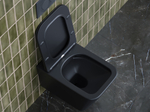 Комплект подвесной безободковый унитаз Ceramica Nova Metric CN3007MB черный матовый с сиденьем микролифт + инсталляция Geberit Duofix UP320 111.300.00.5