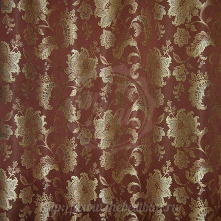 Шторы для спальни: ЗИЛИ (арт. А30-322-7)  - (145х280)х2 см. - бордовый