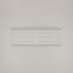 Полка MetaDec Holes настенная прямая, 30х10см белая, 1шт