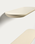 Комплект из 2 полок Arely из МДФ с бежевым лаковым покрытием, 35 см/55 см