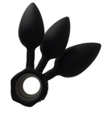 Набор анальных плагов Bathmate Anal Training Plugs (Цвет: черный)