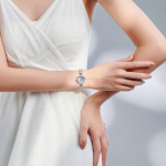 STARKING Mermaid Collection Quartz Movement Stainless Steel Watchband Watch Women"s Watch Blue Dial