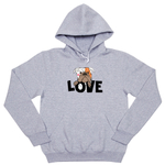 Толстовка "Английский бульдог - LOVE"