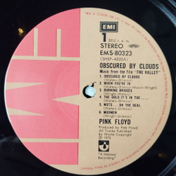Винтажная виниловая пластинка LP Pink Floyd Obscured By Clouds (Japan 1974) (Obi) Mudmen
