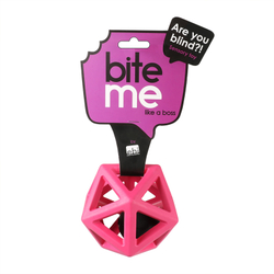 Игрушка для слабовидящих собак резиновая c колокольчиком "Bite me" EBI