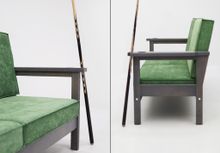 Диван Бристоль ясень (Grey_bristol,Винилискожа Mahogany,Винилискожа (Mahogany) цвет № 202)