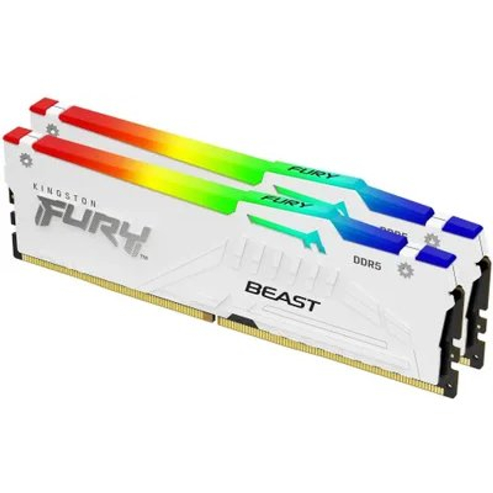 Оперативная память Kingston Fury Beast White RGB Expo KF560C30BWEAK2-64