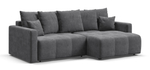 Угловой диван Босс Тренд Шенилл Клауд графит