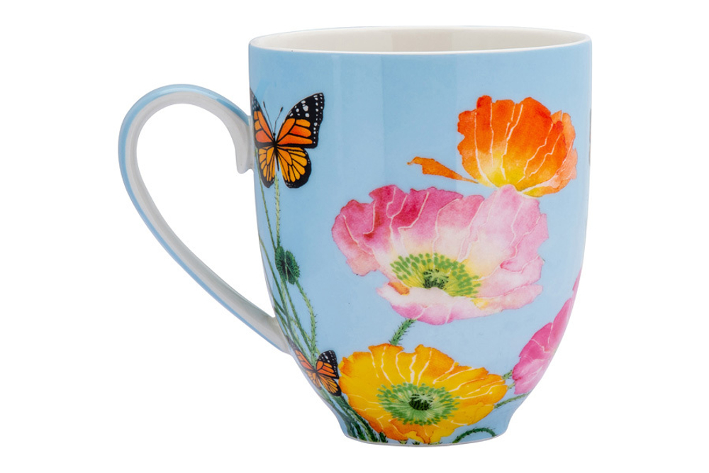 Кружка с подставкой 400мл Maxwell&Williams Маки