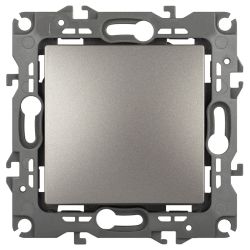 Выключатель ЭРА Серия 12 12-1101-16 10АХ-250В титан | ЭРА 12 Титан