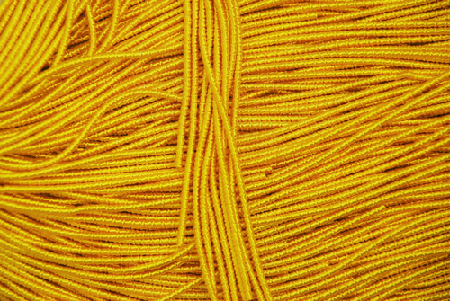 Фигурная канитель "Бамбук"  ярко-желтый 2,1мм
