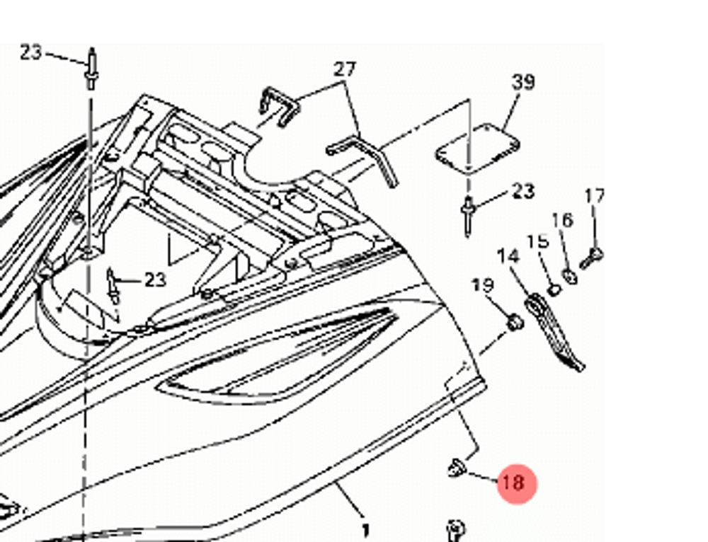 Гайка для снегоходов Yamaha 901760605500